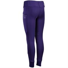 Riding Leggings Harry's Horse Diva Violet Full Grip Kids Dark Purple