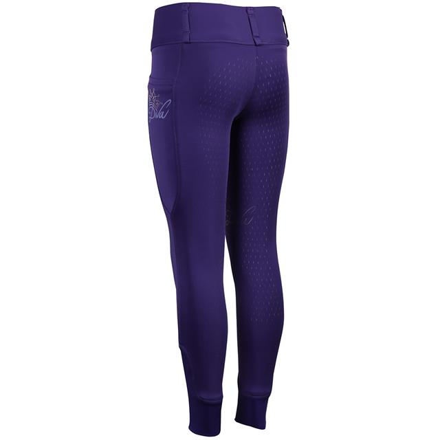 Riding Leggings Harry's Horse Diva Violet Full Grip Kids Dark Purple