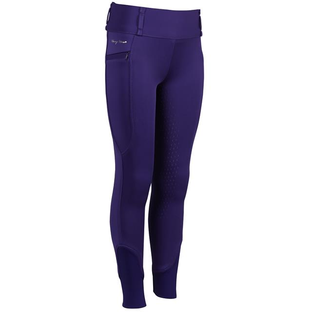 Riding Leggings Harry's Horse Diva Violet Full Grip Kids Dark Purple