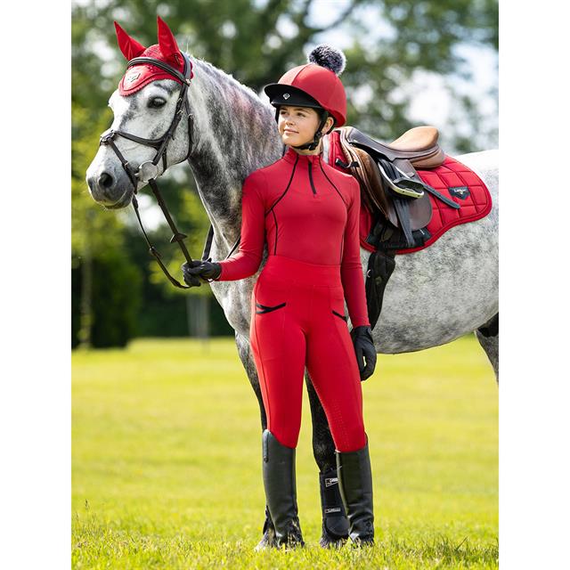 Riding Leggings LeMieux Equitight Pull On Full Grip Kids Red