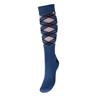 Riding Socks Epplejeck EJSquare Lurex Dark Blue-Light Blue