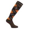Riding Socks HV POLO Argyle Brown-Orange