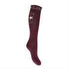 Riding Socks La Valencio LVUmani Dark Red