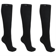 Riding Socks QHP 3-Pack Black