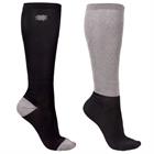 Riding Socks QHP Gift Box 2-Pack Black-Silver
