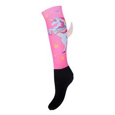 Riding Socks QHP Unicorn Pink