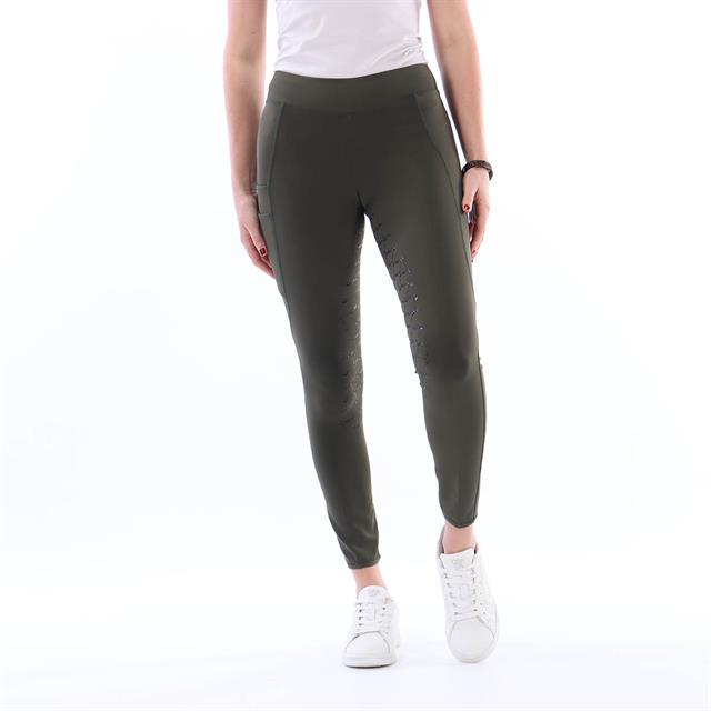 Riding Tights Epplejeck EJPhebe Full Grip Kids Dark Green