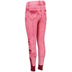 Riding Tights Harry's Horse LouLou Denim Full Grip Kids Mid Pink