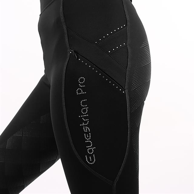 Riding Tights Horka Momentum Full Grip Kids Black