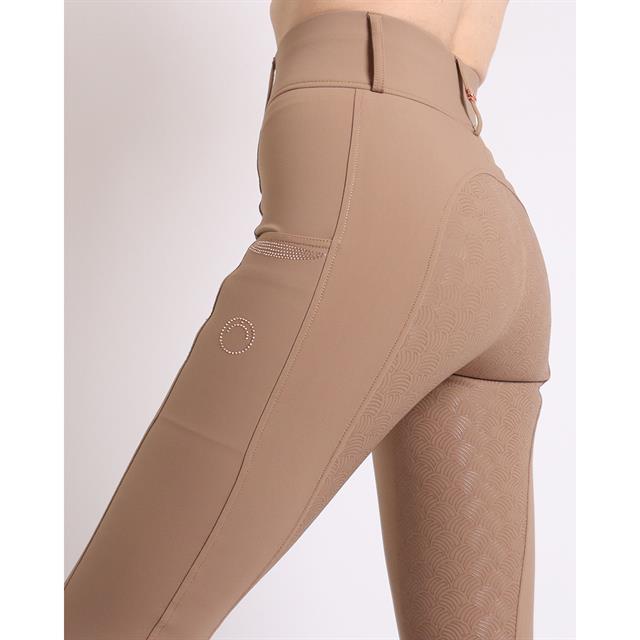 Riding Tights Montar MOKelsey Rosegold Full Grip Brown