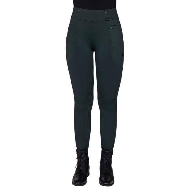 Riding Tights QHP Avelie Full Grip Dark Green