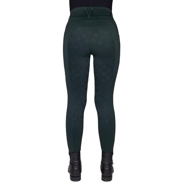 Riding Tights QHP Avelie Full Grip Dark Green