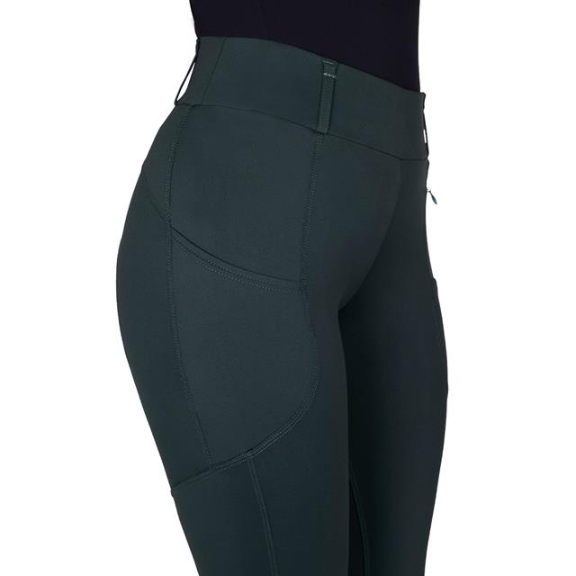 Riding Tights QHP Avelie Full Grip Dark Green