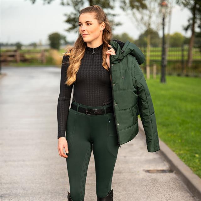 Riding Tights QHP Avelie Full Grip Dark Green