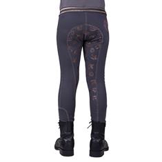 Riding Tights QHP Didy Full Grip Kids Dark Grey