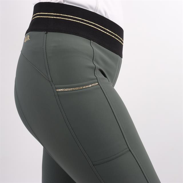 Riding Tights Quur QNila Full Grip Dark Green