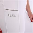 Riding Tights QUUR QNila Full Grip White-Silver