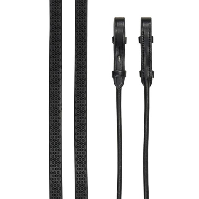 Rolled Reins LeMieux Black-Silver