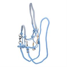 Rope Halter And Lead Rope Free Horse FHFanna Light Blue