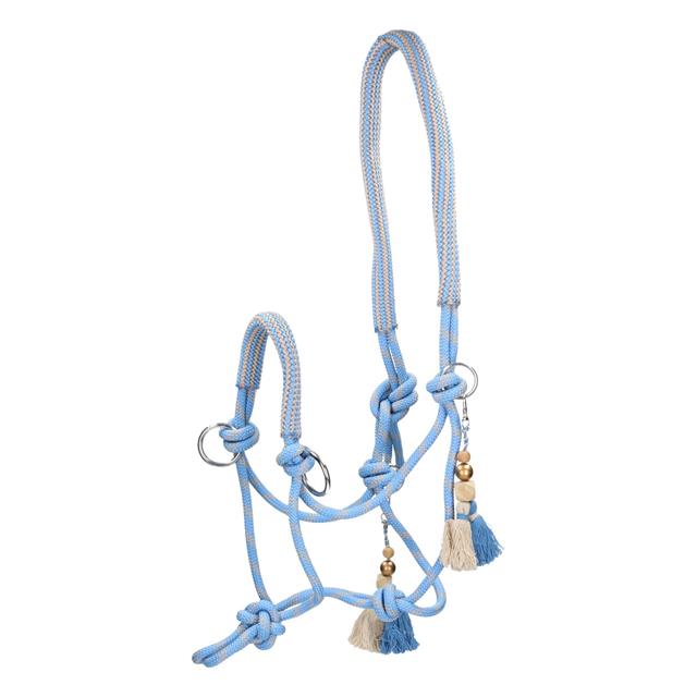 Rope Halter And Lead Rope Free Horse FHFanna Light Blue