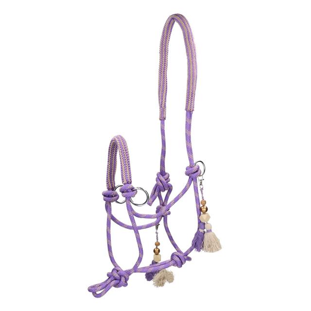 Rope Halter And Lead Rope Free Horse FHFanna Light Purple