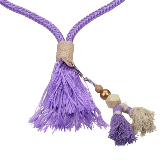 Rope Halter And Lead Rope Free Horse FHFanna Light Purple