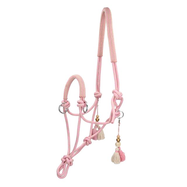 Rope Halter And Lead Rope Free Horse FHFanna Pink-Beige