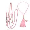 Rope Halter And Lead Rope Free Horse FHFanna Pink-Beige