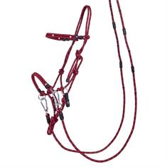 Rope Halter QHP Multi Dark Red