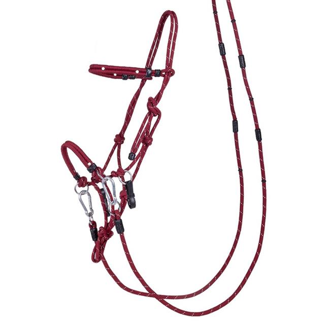 Rope Halter QHP Multi Dark Red