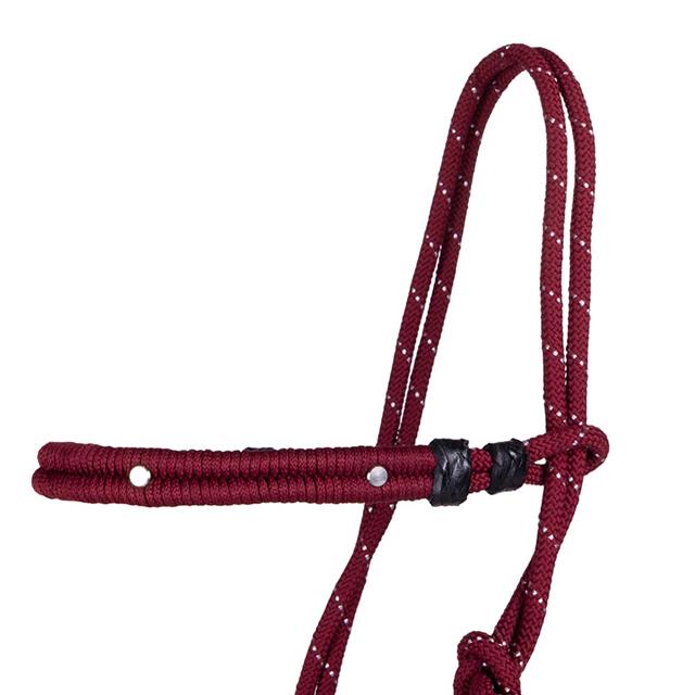 Rope Halter QHP Multi Dark Red