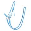 Rope Halter QHP With Reins Light Blue