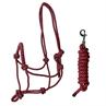 Rope Halter with Lead Rope QHP Colour Dark Pink