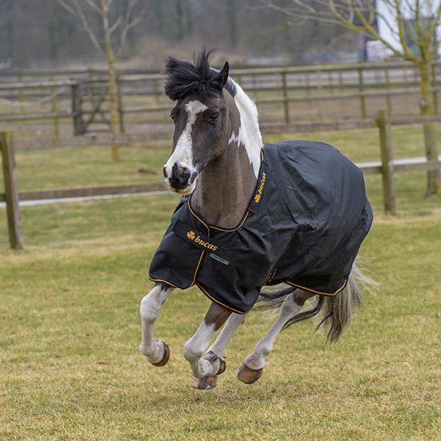 Rug Bucas Irish Turnout Light 50g Pony Black-Gold