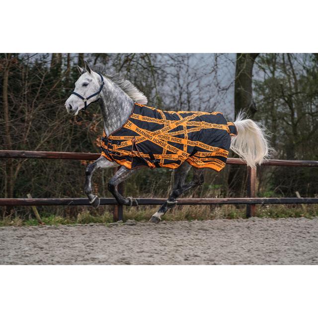 Rug Epplejeck Warning Horse 200gr Black-Orange