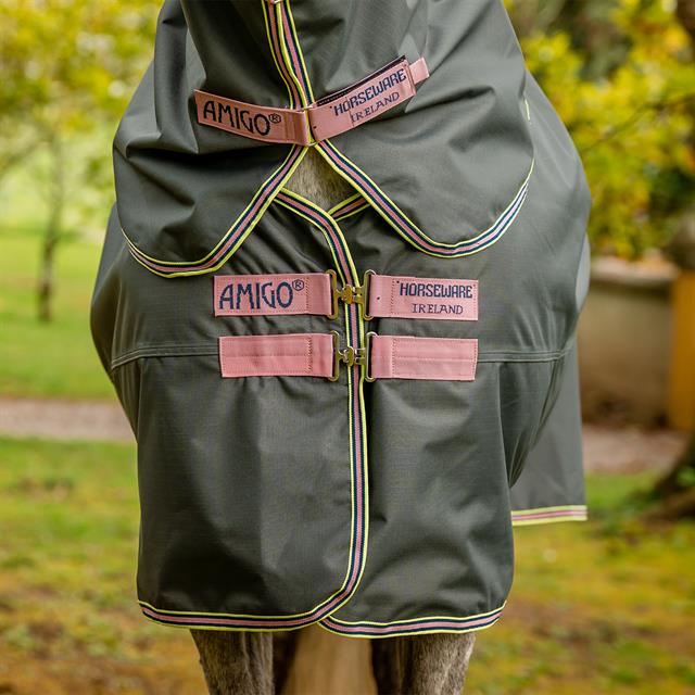 Rug Horseware Amigo Hero Plus Lite 0gr Dark Grey-Pink
