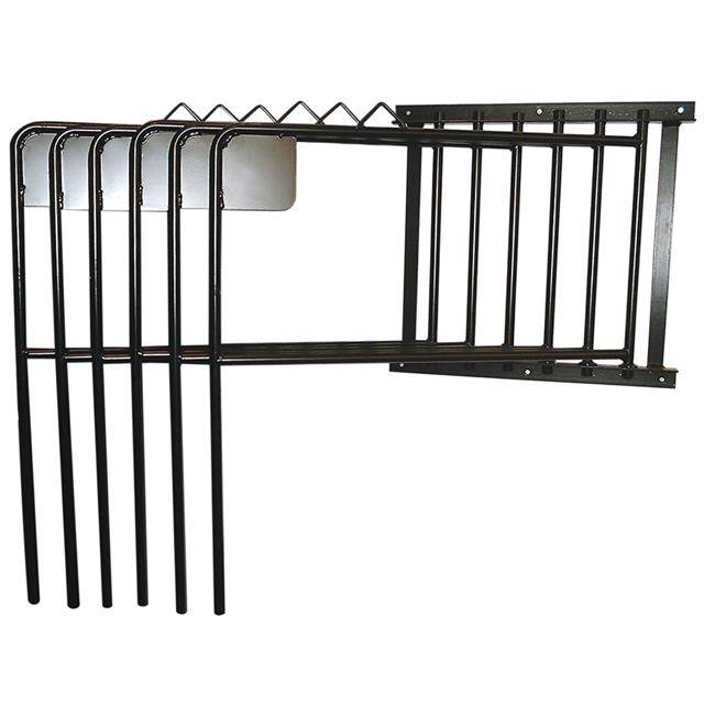 Rug Wall Rack Epplejeck 6-Pieces Black