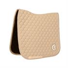 Saddle Pad 3D Logo Quilt Dressage Kentucky Beige