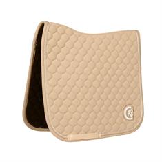 Saddle Pad 3D Logo Quilt Dressage Kentucky Beige