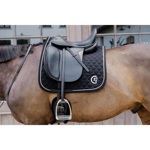 Saddle Pad 3D Logo Quilt Dressage Kentucky Black
