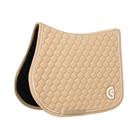 Saddle Pad 3D Logo Quilt Jumping Kentucky Beige