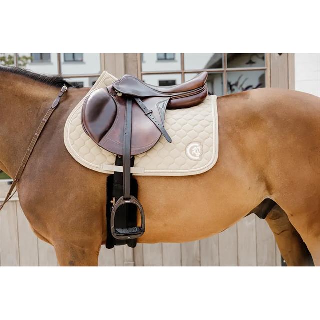 Saddle Pad 3D Logo Quilt Jumping Kentucky Beige