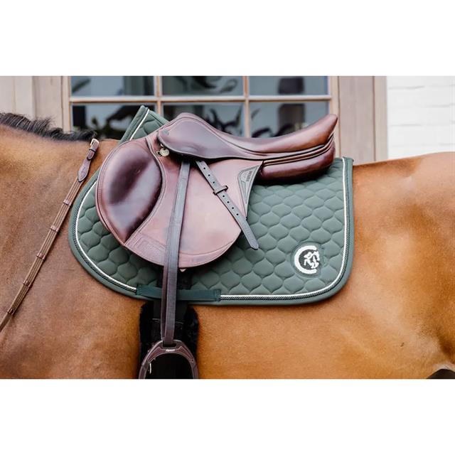 Saddle Pad 3D Logo Quilt Jumping Kentucky Green