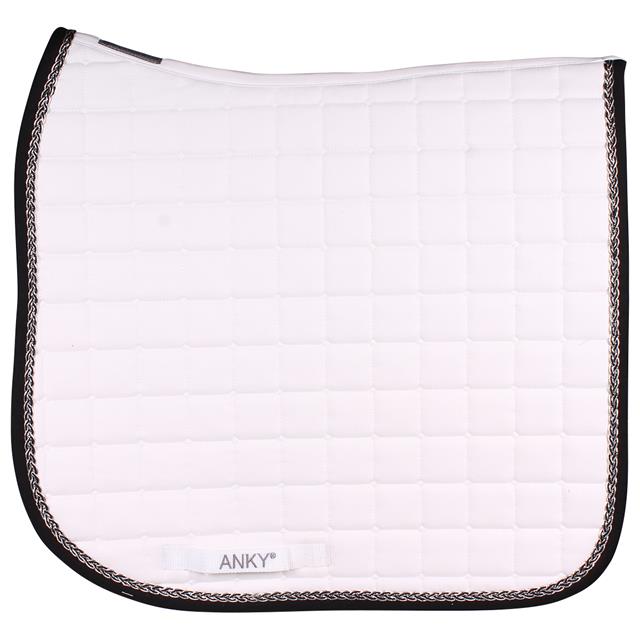 Saddle Pad Anky Braided White-Black