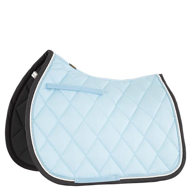 Saddle Pad BR Event Light Blue-Dark Brown