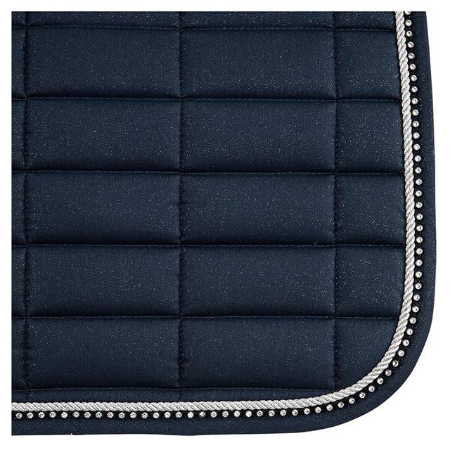 Saddle Pad BR Glamour Chic Dark Blue-Silver