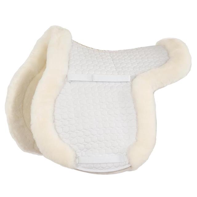 Saddle Pad BR Hunter Sheepskin All Purpose White