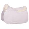 Saddle Pad BR Sheepskin Vertebral Canal White