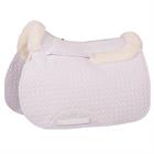 Saddle Pad BR Sheepskin Vertebral Canal White
