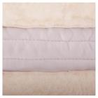 Saddle Pad BR Sheepskin Vertebral Canal White